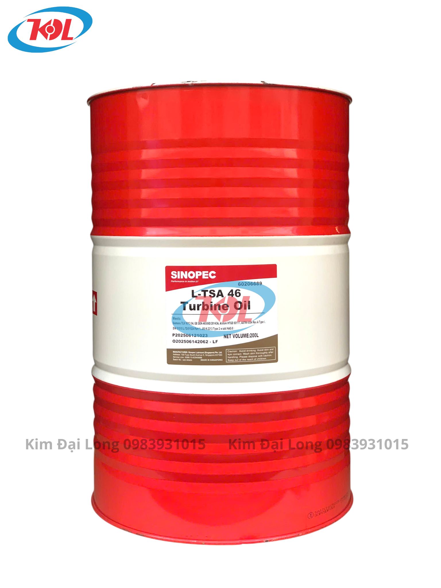 Dầu Turbine Sinopec L-TSA